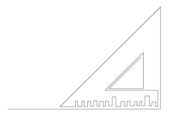 simple line of engineering icon. one line concept of engineer tools for vectors and illustration.