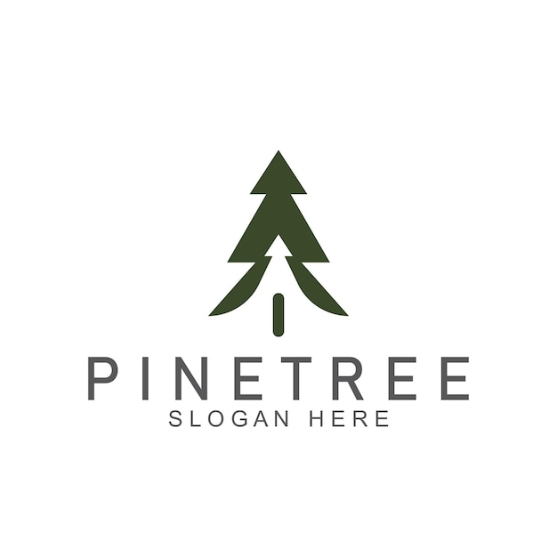 simple pine or fir tree logo pine house evergreenfor pine forest adventurers camping nature badges