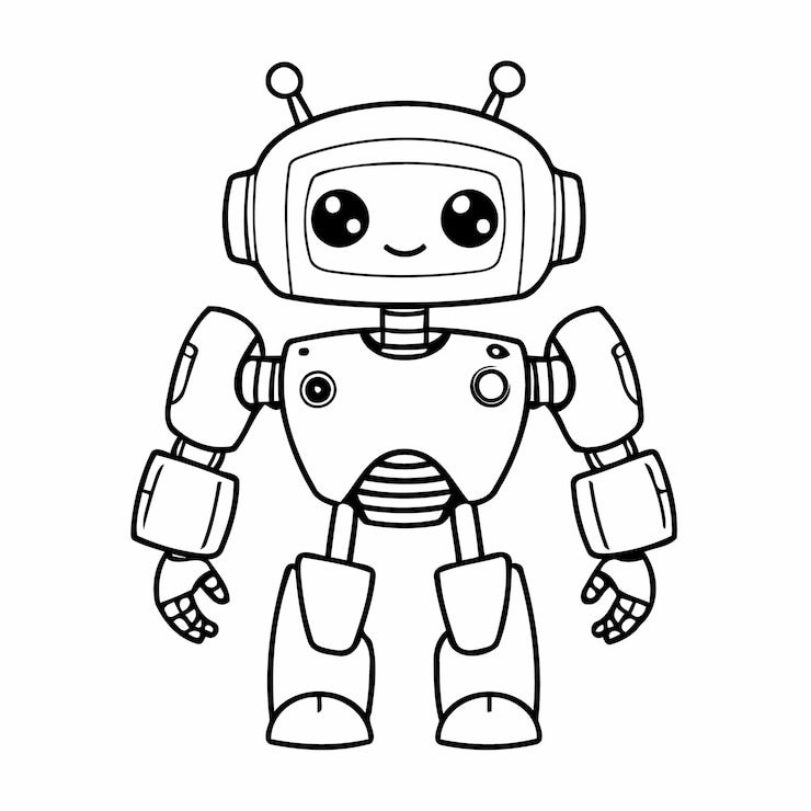 Vektor simple robot for toddlers
