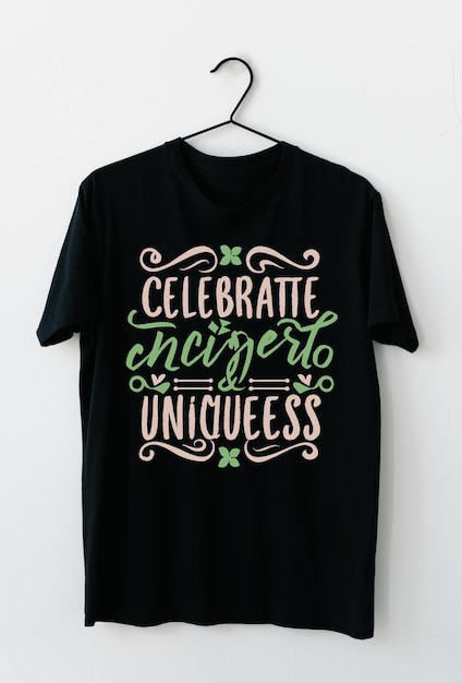 simple typography tshirt design