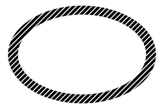 simple vector rectangle frame or background oval shape