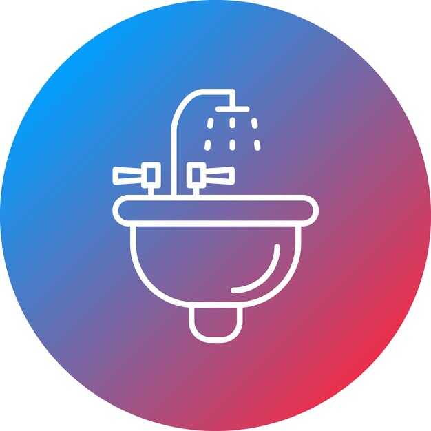 Sink icon vector image Can be used for Hygiene Routine