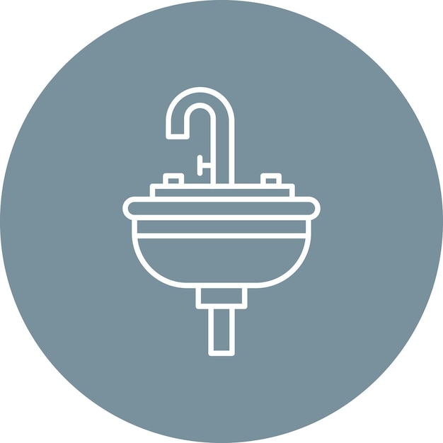 Sink Vector Illustration Style