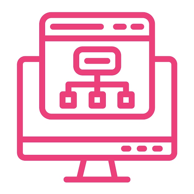 Sitemap Vector Icon Design Illustration