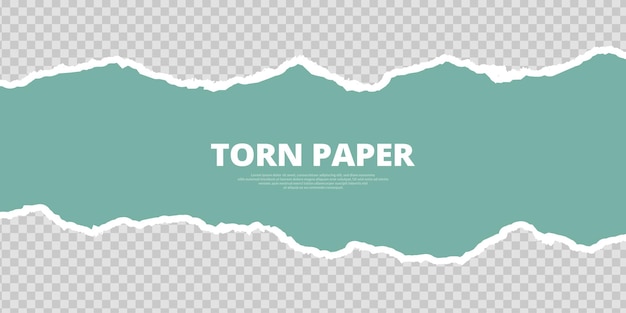 Skyblue torn paper on transparent background vector file