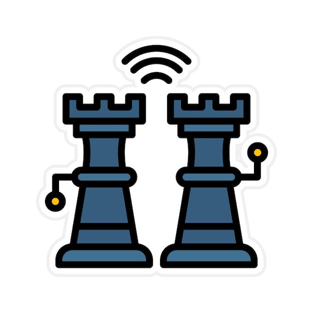 Smart Chess icon vector image Can be used for Biometrics