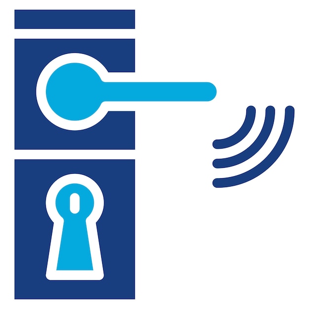 Smart door Handle icon vector image Can be used for Biometrics