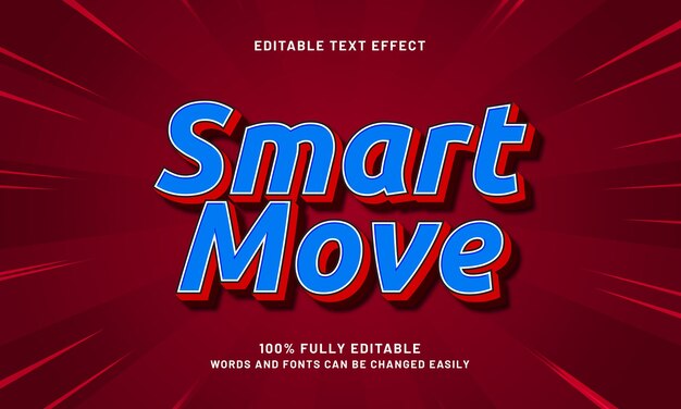 smart move editable text effects with a play and kids theme