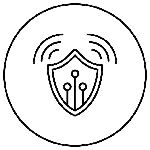 Smart Shield icon vector image Can be used for Smart Home