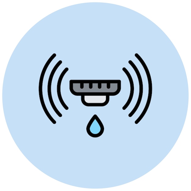 smart water sensor icon vector image can be used for biometrics