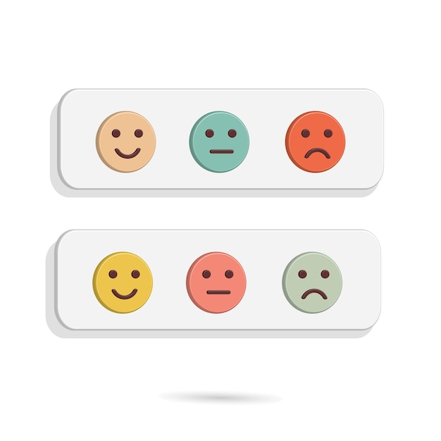 Smile face expression icon vector illustration with multi color best for your property decoration