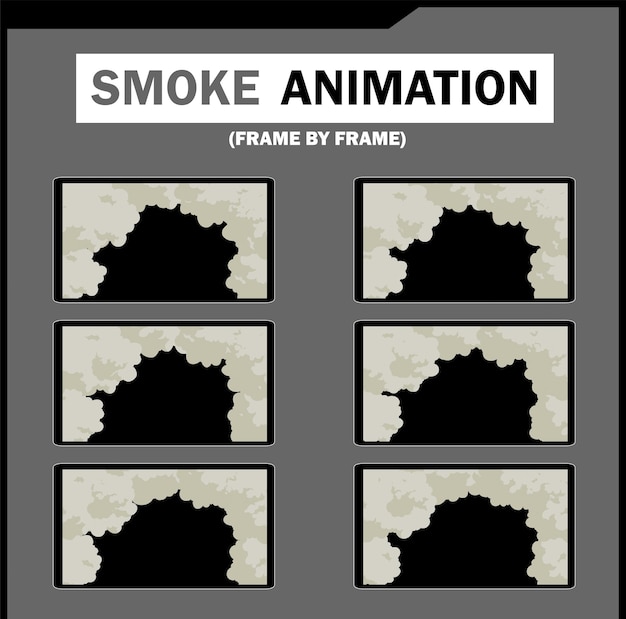smoke animation - frame by frame