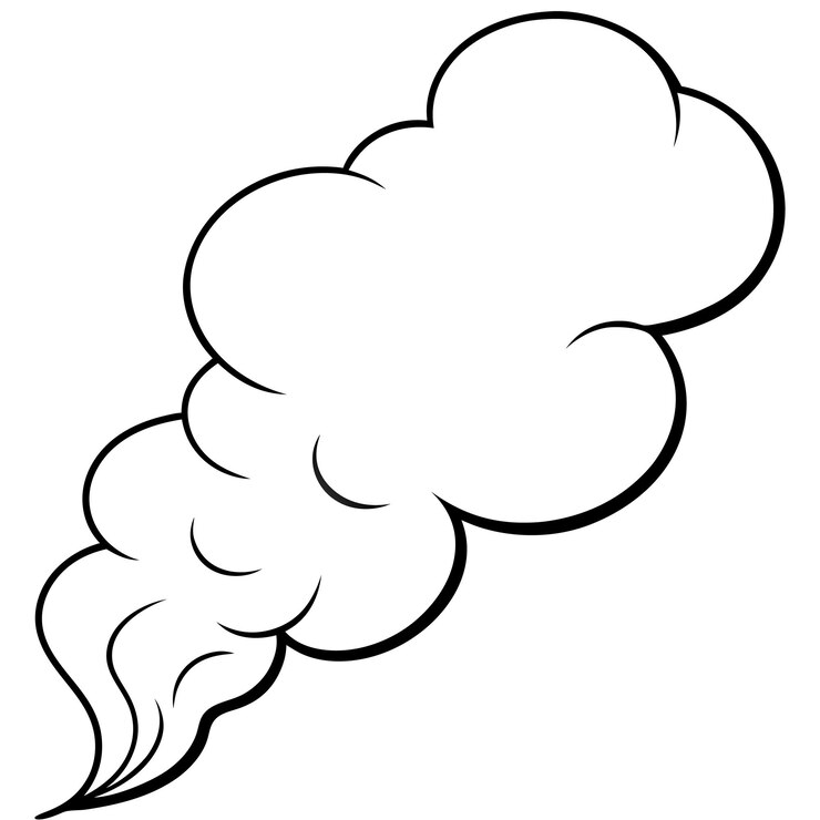 Smoke vector isolated on white background Vector illustration