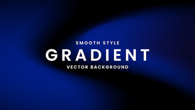 Smooth Blue Gradient Vector Background