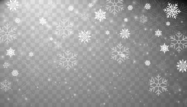 snowfall snowflakes of different shapes and forms snowflakes snow background dust