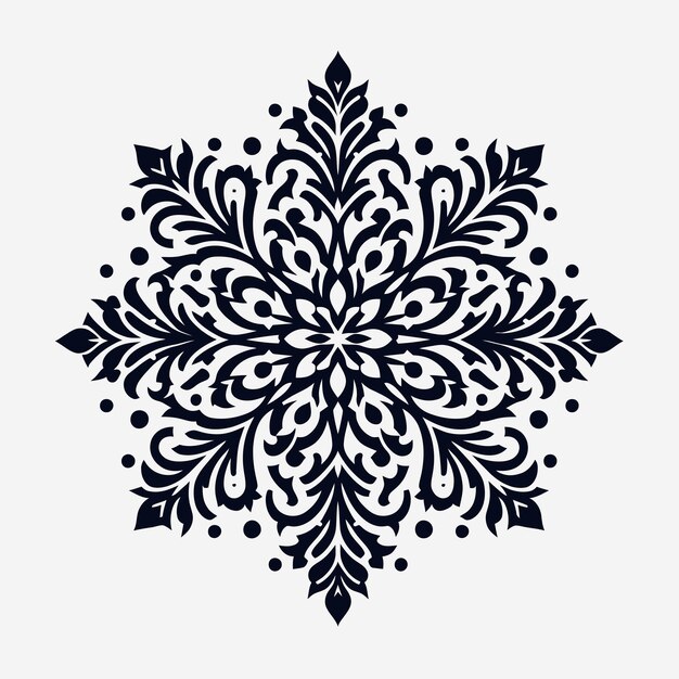snowflake vector on solid white color background on eps 10 file