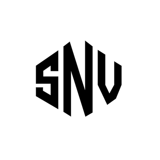 snv letter logo design with polygon shape snv polygon and cube shape logo design snv hexagon vector logo template white and black colors snv monogram business and real estate logo