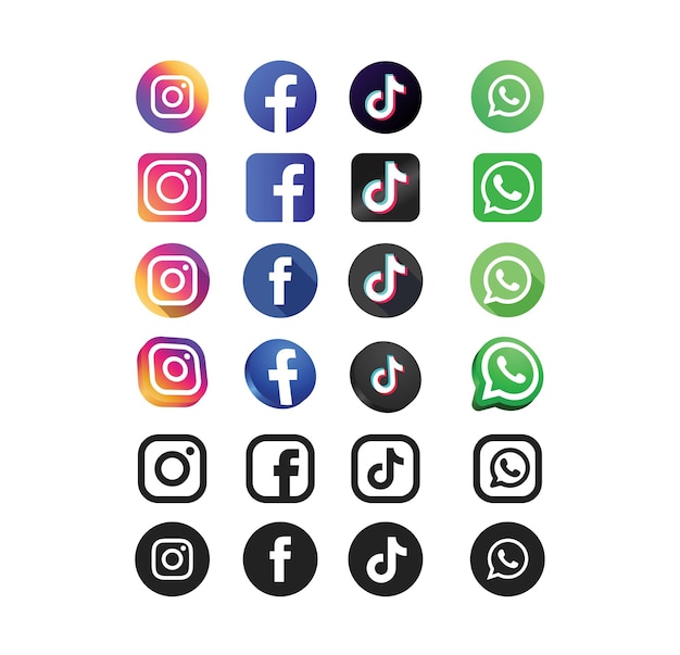 Social media icons are all over the world