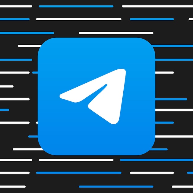 Social media Telegram logo Editorial social network Telegram logotype Modern design of social media Telegram Blue logo Vector illustration