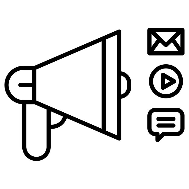 Social Promotion Vector Illustration