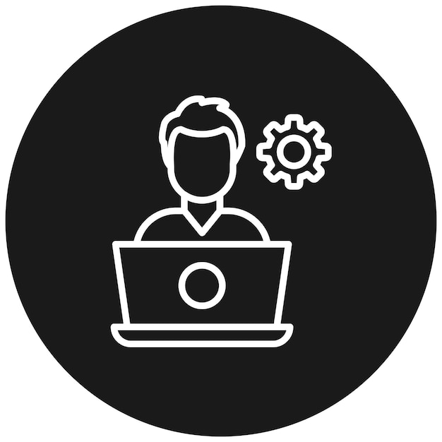 software developer vector icon can be used for computer programming iconset