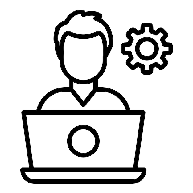 Software Developer Vector Illustration Style