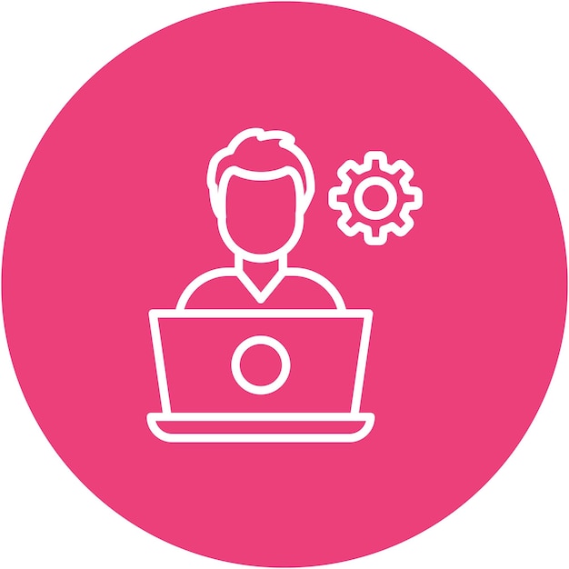 Software Developer Vector Illustration Style