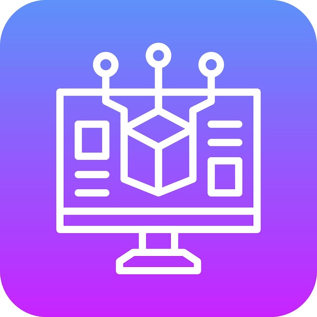 Software Development vector icon illustration of Coding and Development iconset