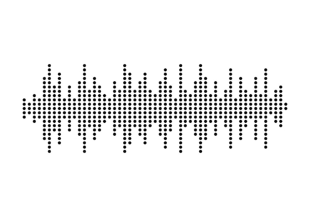 Sound waves vector icon illustration