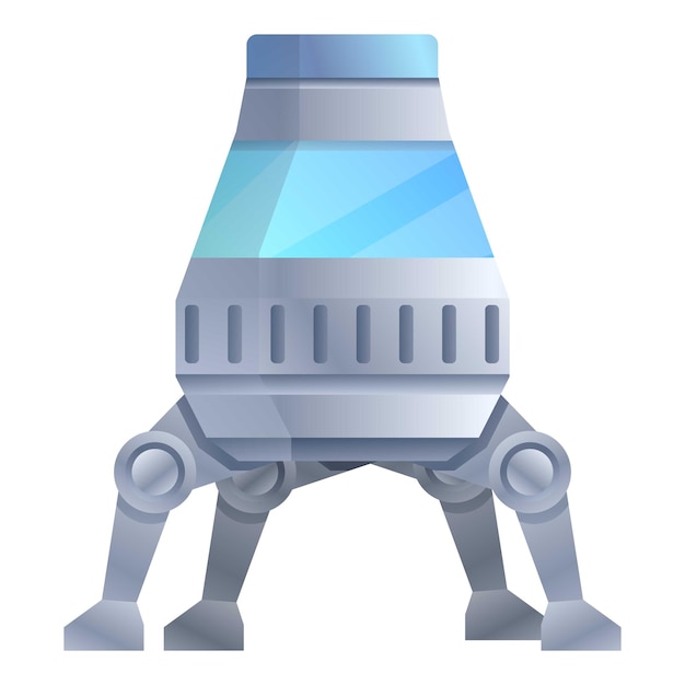Space ship icon Cartoon of space ship vector icon for web design isolated on white background