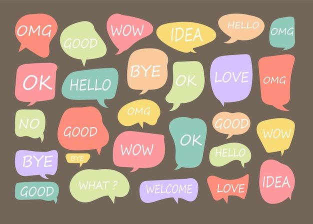 speech bubble cut paper design template vector illustration for your business