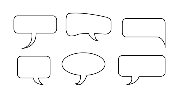 Speech bubbles vector