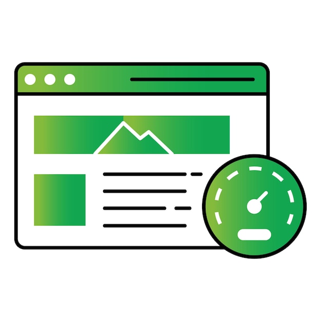 Speed Optimization Vector Icon Representing Website Performance Enhancement