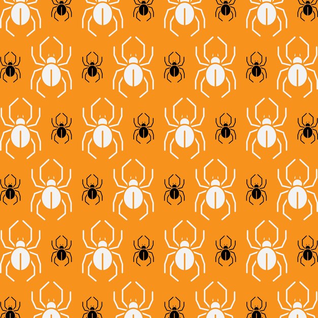 Spider seamless pattern vector illustration of animal