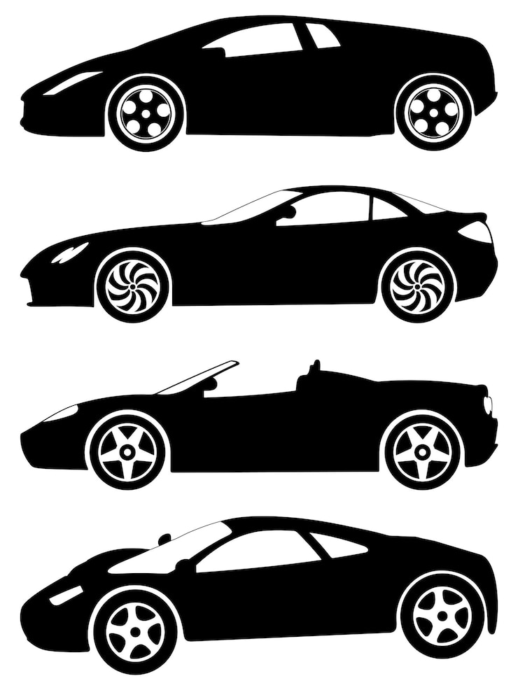 Vektor sport cars vector set 2