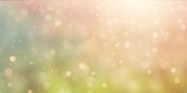 Spring background bokeh effect banner