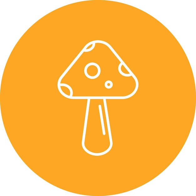 spring mushroom icon vector image can be used for spring