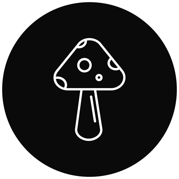 spring mushroom icon vector image can be used for spring