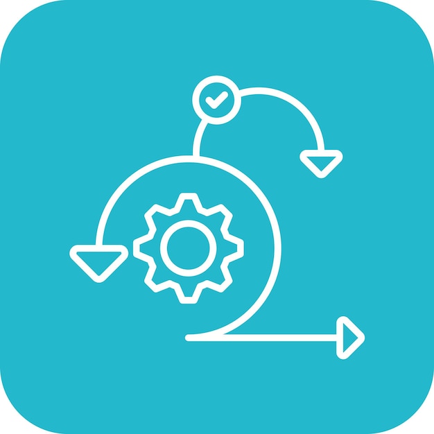 sprint icon vector image can be used for project management