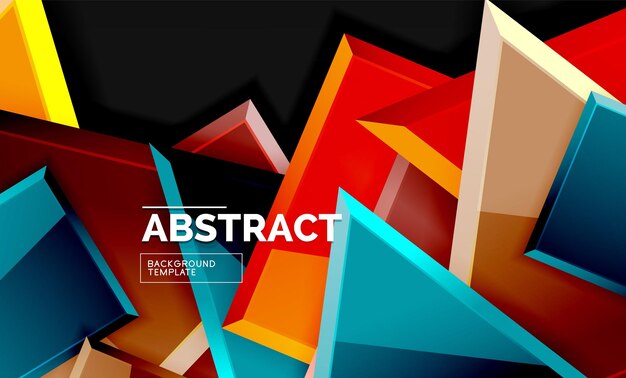 Squares and triangles geometrical background