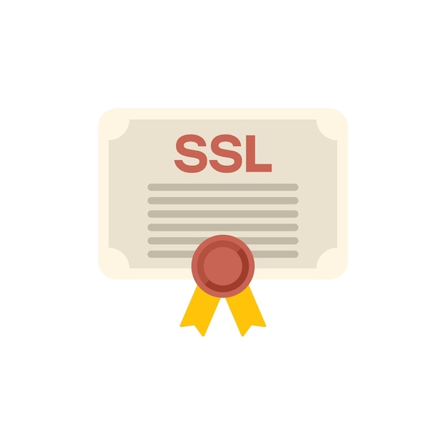 Ssl certificate guaranteeing secure online transaction