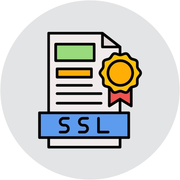 SSL File Vector Illustration Style