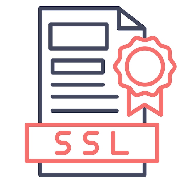 SSL File Vector Illustration Style