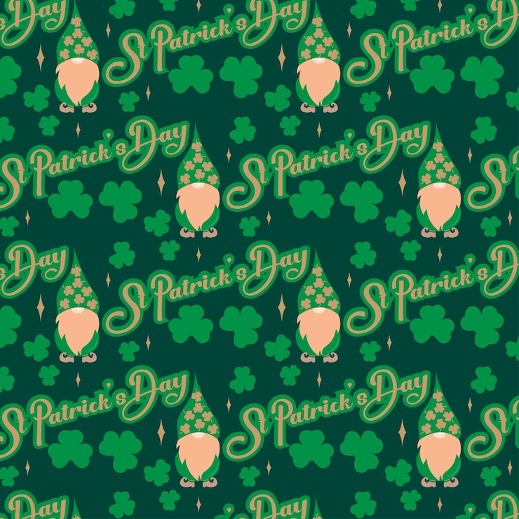 Vektor st patrick's day pattern