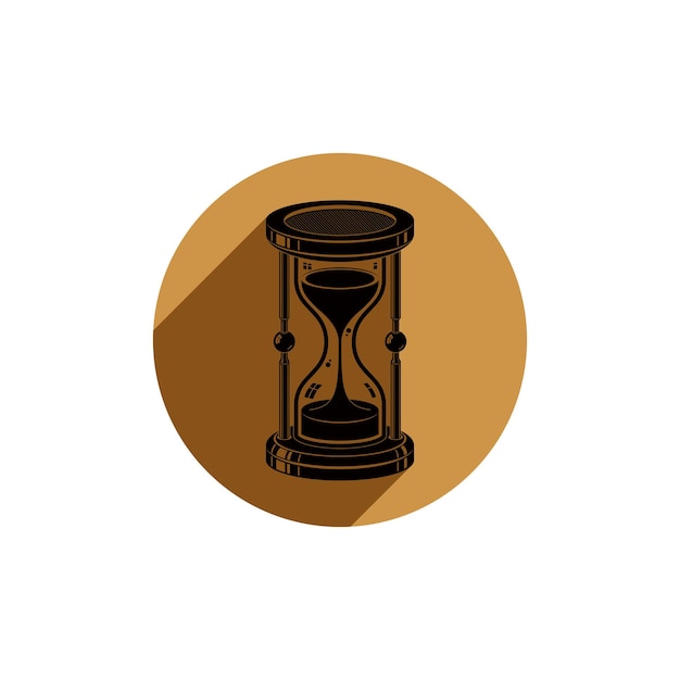 Staromódní jednoduché 3D přesýpací hodiny, obchodní ikona time managementu. Konceptuální symbol, že čas utíká.