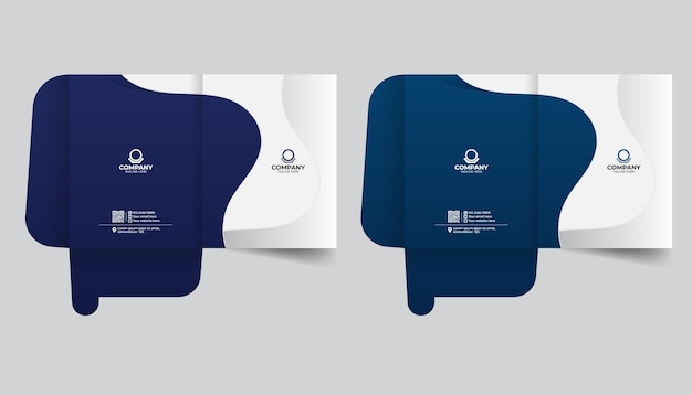 Stationery template design Professional creative Luxury corporate presentation Document Folders