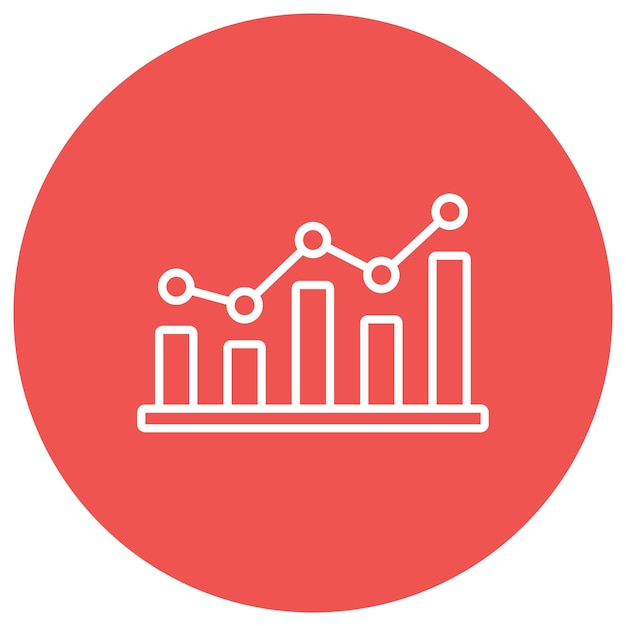 Statistical Graph Vector Illustration Style
