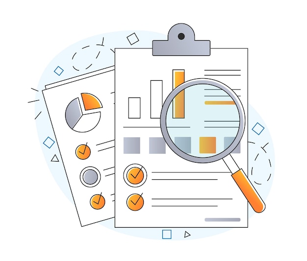 Statistics with magnifying glass
