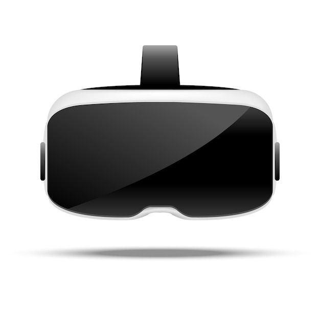 Stereoscopic  vr illustration.  virtual digital cyberspace technology. Innovation device.