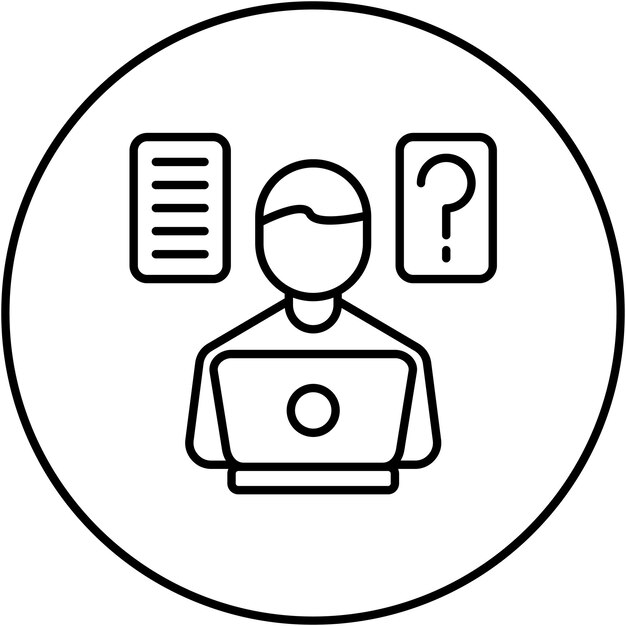 strategic consultant icon vector image can be used for digital nomad